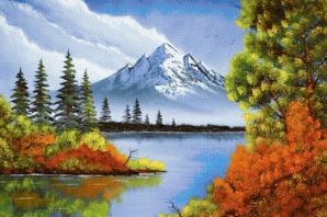 Пейзаж акрилом