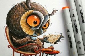 Рисунки дом совы