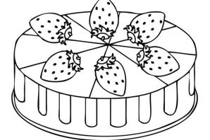 Пирог раскраска
