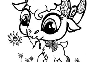 Раскраска милые питомцы