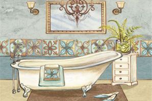 Ванная нарисованная