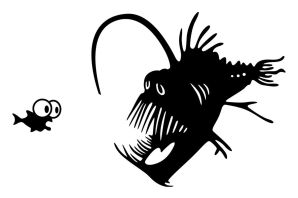 Рыба удильщик раскраска