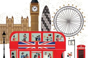 Лондонский автобус рисунок