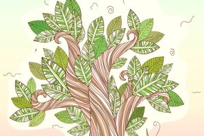 Красивое дерево рисунок