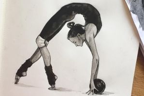 Рисунок на тему гимнастика