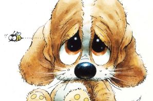 Щенок рисунок милый