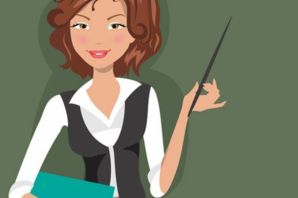 Рисунок учитель у доски