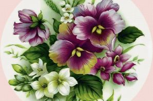 Цветы рисунки цветные