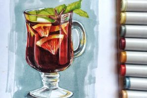 Натюрморт карандашами