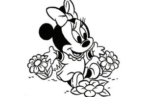 Раскраска микки мауса