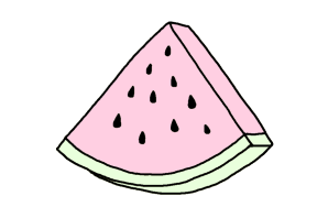 Арбуз для срисовки