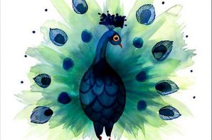 Павлин рисунок для детей