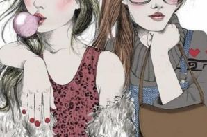 Три подруги рисунок