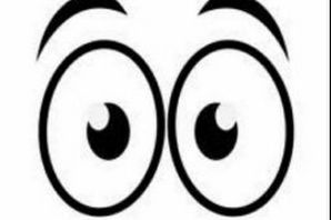 Трафарет глазки