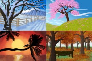 Рисунок четыре времени года