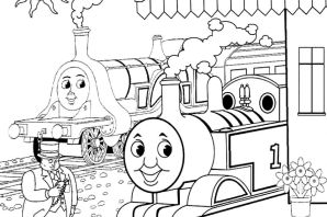 Томас раскраска