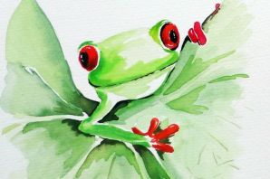 Маленькие рисунки лягушки