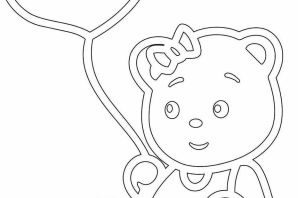 Трафарет мишка