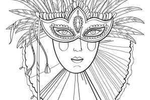 Карнавал рисунок легкий