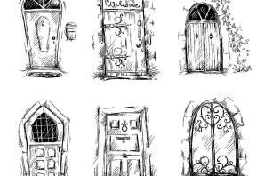 Эскиз двери