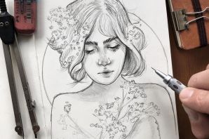 Мама рисунок карандашом