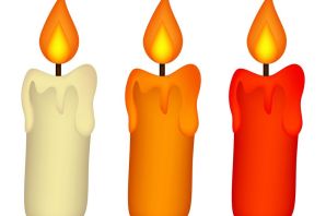 Свеча нарисованная