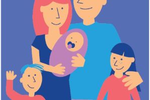 Многодетная семья рисунок