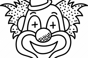 Маска клоуна рисунок