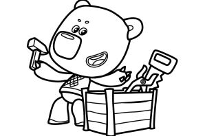 Мишки мимимишки раскраска