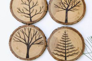 Рисунок на срезе древесины