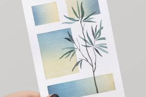 Рисунок теплыми цветами