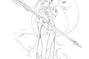 Раскраска геншин