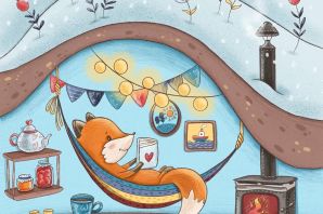 Лиса в норе рисунок