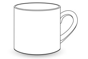 Чашка раскраска