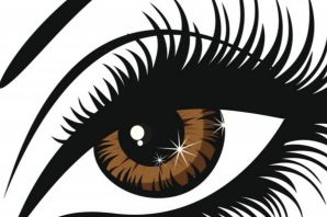 Черно белый глаз рисунок