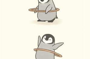 Пингвин нарисованный
