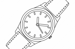 Детские часы раскраска