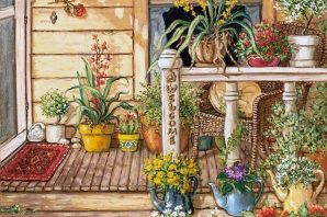 Крыльцо рисунок