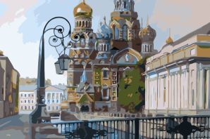 Спас на крови рисунок