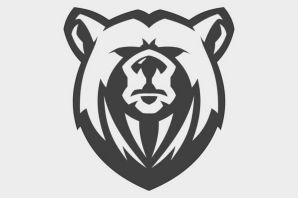 Трафарет медведя