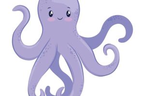 Осьминог рисунок для детей