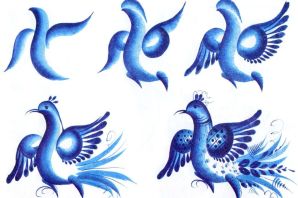 Роспись гжель рисунок