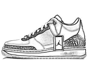 Легкий рисунок кроссовок