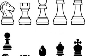 Шахматы раскраска