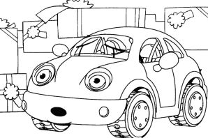 Рисунок машинка раскраска