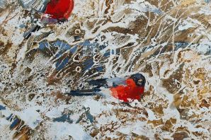 Снегири в живописи