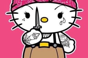 Нарисованная хелло китти