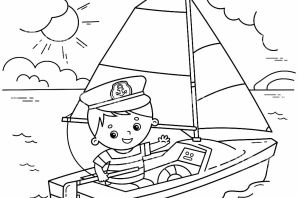 Раскраска моряк