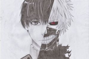 Канеки раскраска