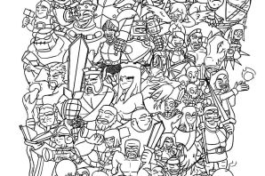 Клеш рояль раскраска